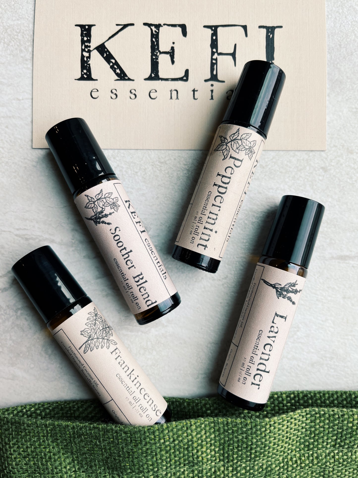 The KEFI Essentials Roll-On Trio + Bonus Soother Blend