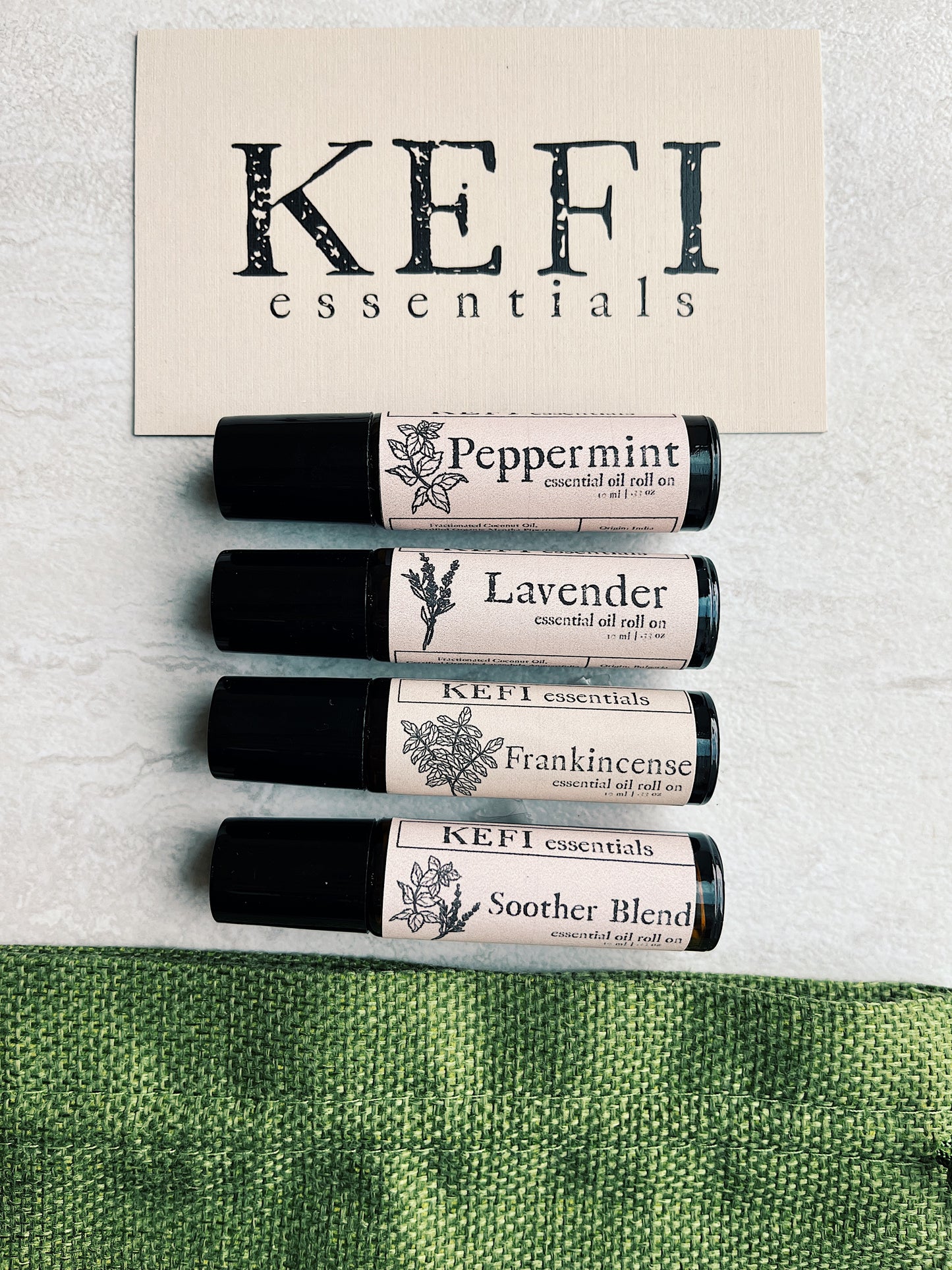 The KEFI Essentials Roll-On Trio + Bonus Soother Blend